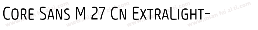 Core Sans M 27 Cn ExtraLight字体转换